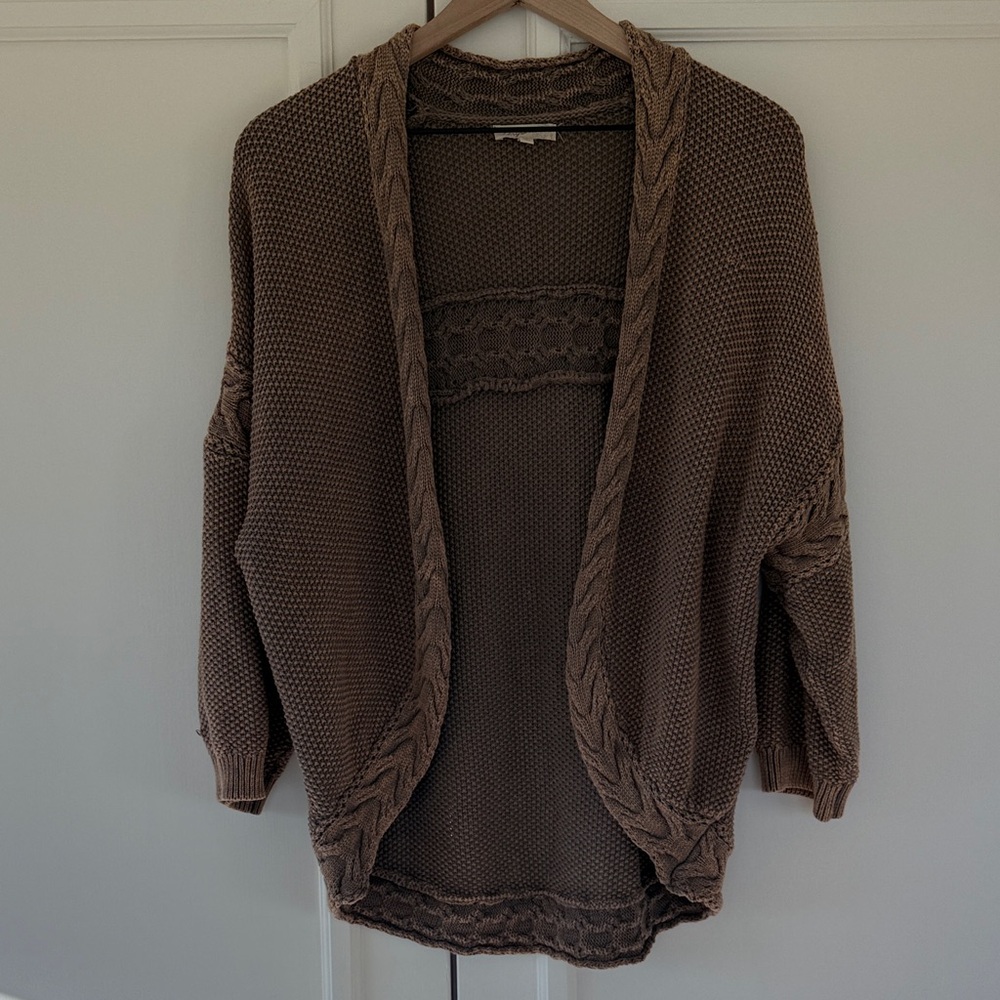 Mystree woven cotton cardigan, size M